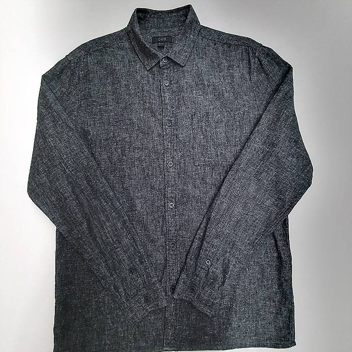 남성 COS 린넨혼방 긴팔셔츠