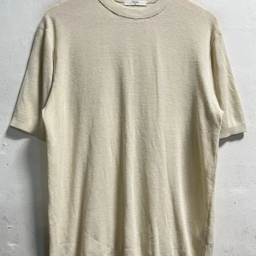 100 TOPTEN 탑텐 스판 반팔 니트 정품