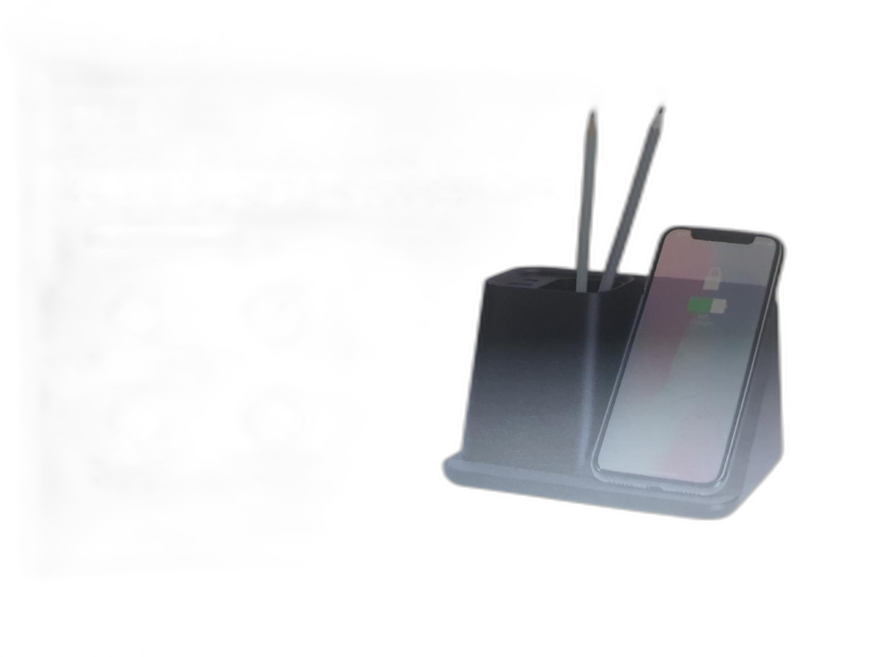 네온사인 15w 고속 무선충전 펜꽂이[택포]