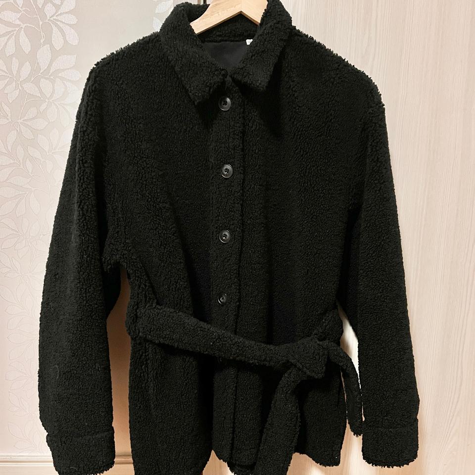 유니클로 양털 자켓 L(벨트포함)