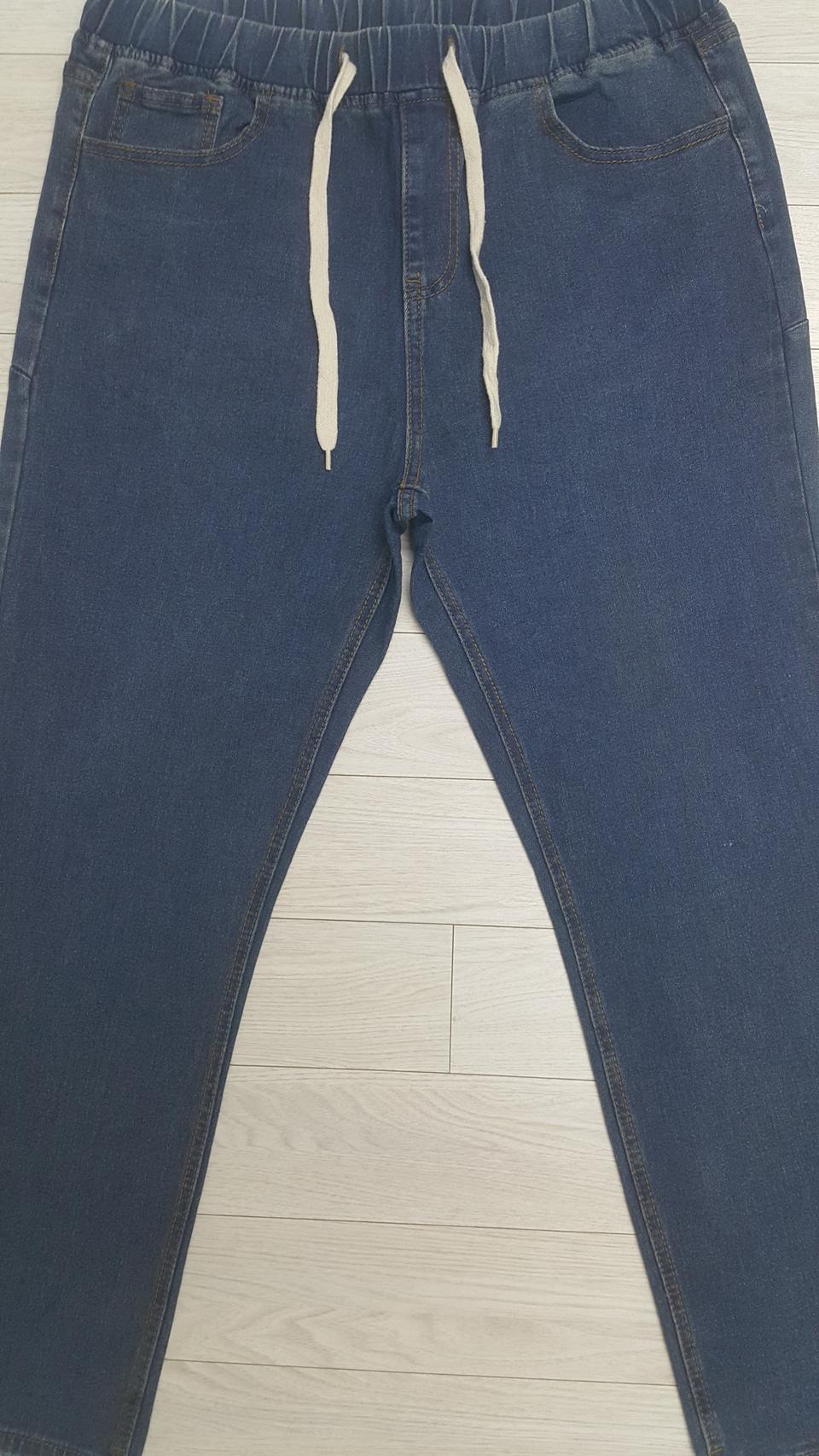 정말편한 허리 밴딩청바지(사방스판) 34인치(No.809)S급!