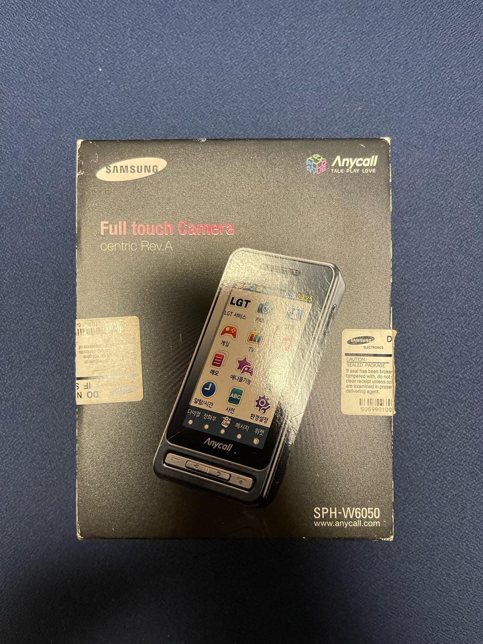삼성전자 애니콜 햅틱온 SPH-W6050 미사용 새제품 박스폰 팜
