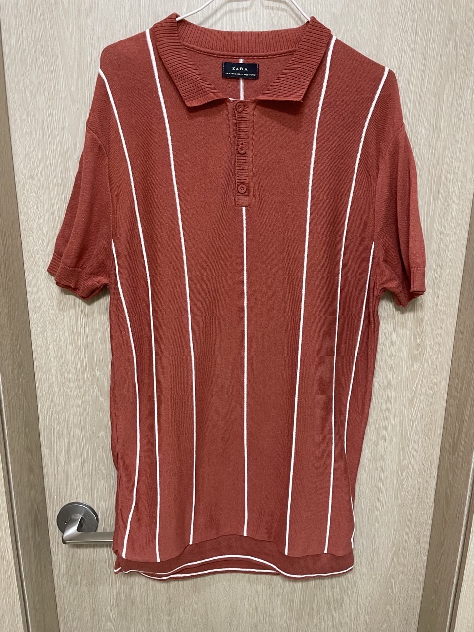 자라 니트 카라 티셔츠상의 xl