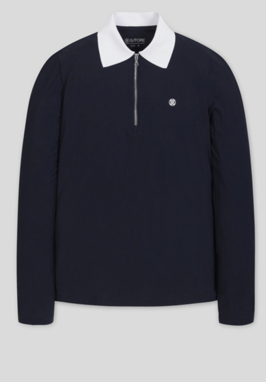 지포어 여성골프웨어 긴팔 카라티 반집업 S