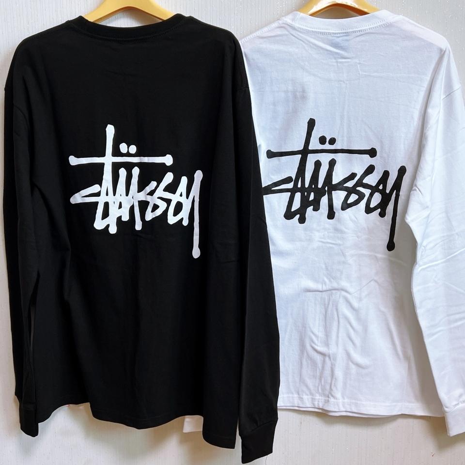 [정품_신상]스투시 롱슬리브 긴팔 티셔츠 S~XL 화이트/블랙 팝니다