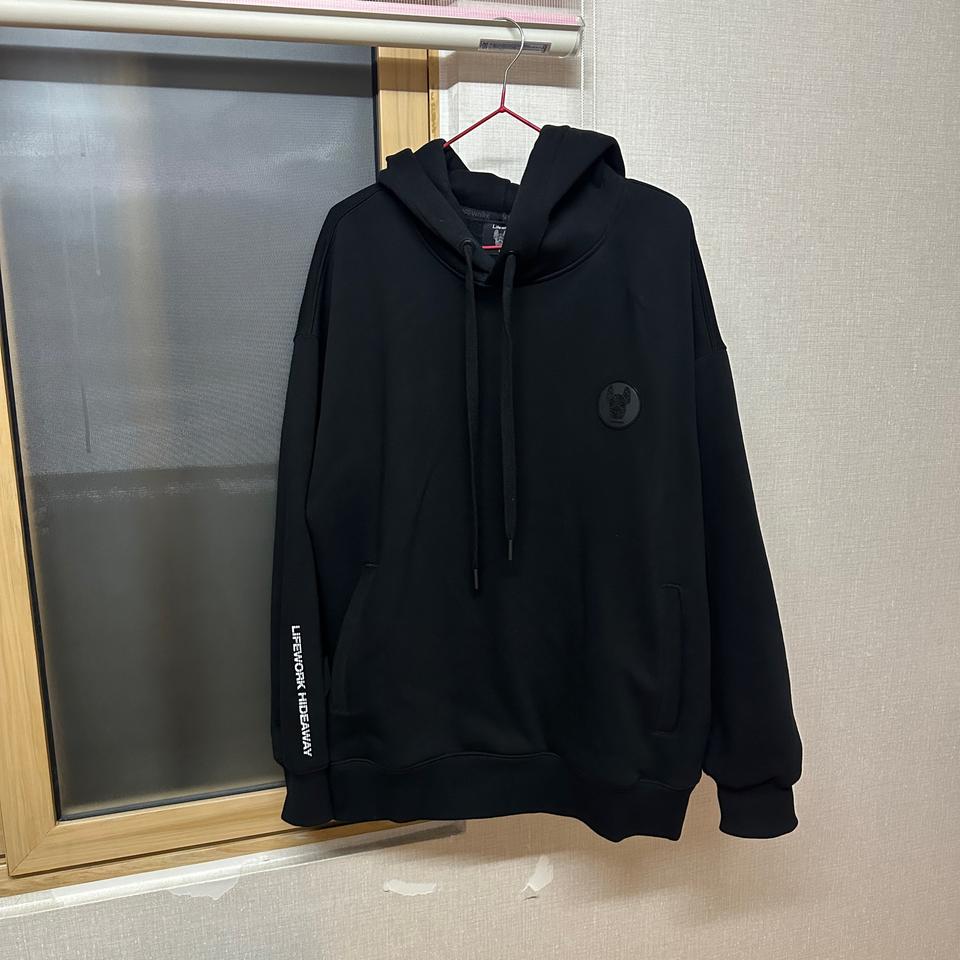 라이프워크 오버핏 후드티셔츠