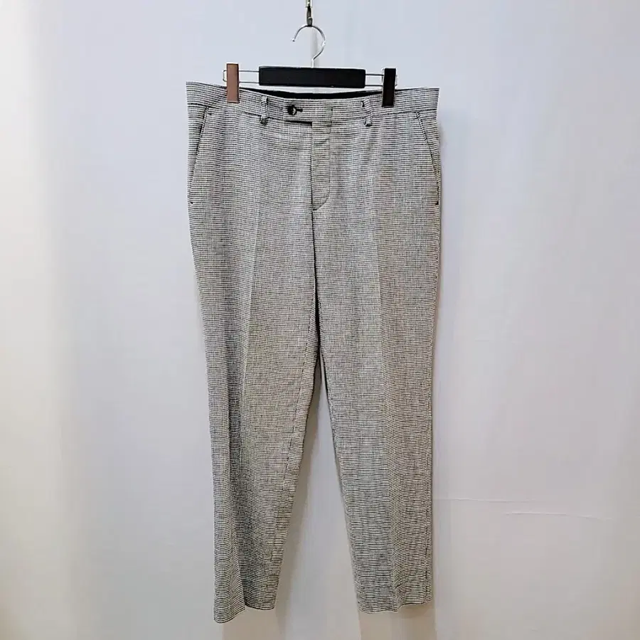 82) 바쏘옴므 체크 바지