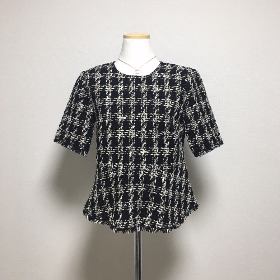 Zara 트위드 블라우스 (봄가을용)