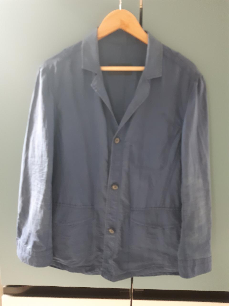 타임옴므 리넨58%면42%간절기 자켓