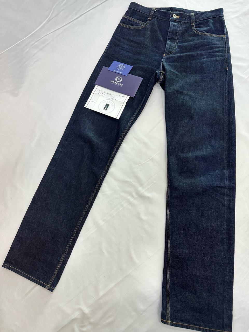 [44] BV 보테가베네타 22fw 남성 스티치 롱 스트레이트 데님 팬츠