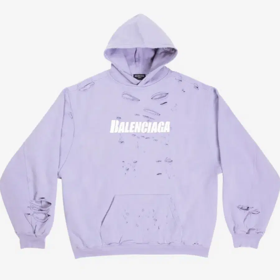 (2xl) 발렌시아가 디스트로이드 후디