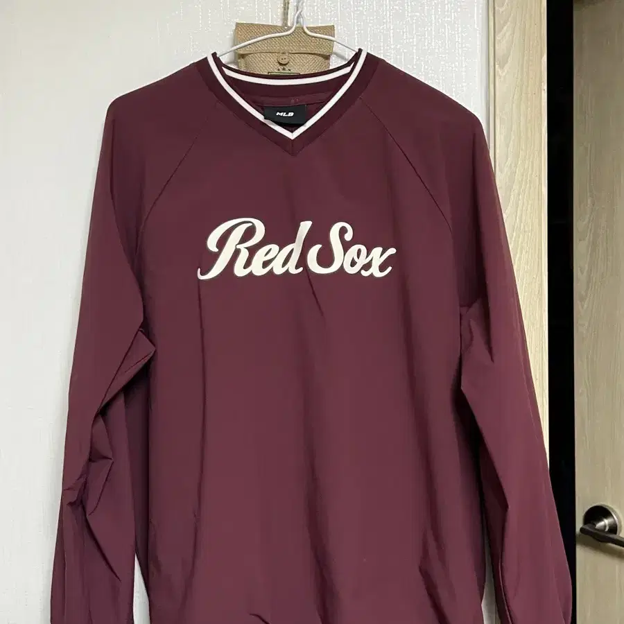 [MLB] 스포티브 바시티 오버핏 우븐 맨투맨 BOSTON RED SOX