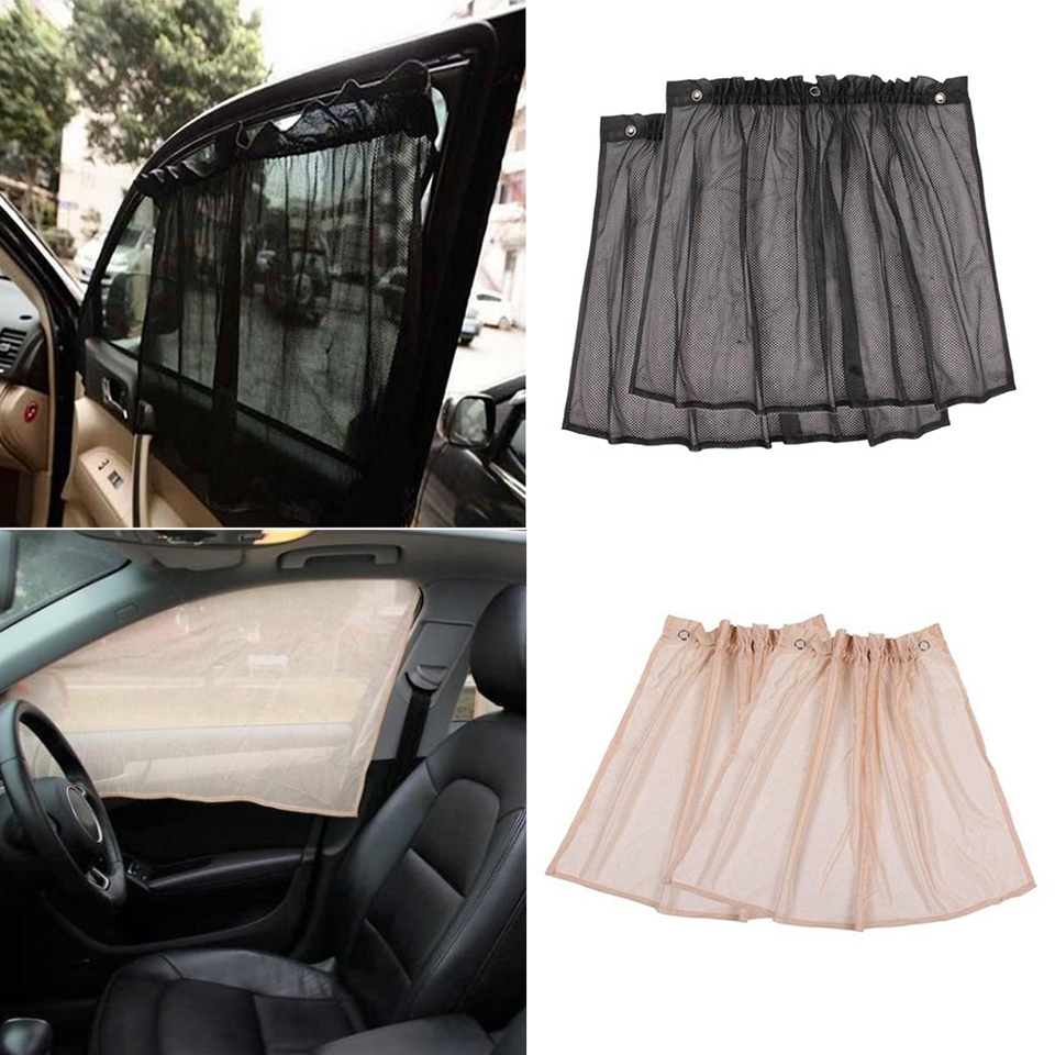 새 2개 랜덤 발송 차량용 햇빛 커튼 선바이저 블라인드 차량용 그늘 차단