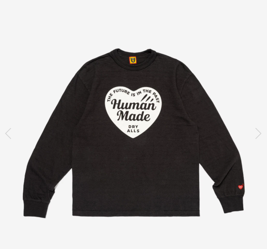 휴먼 메이드 그래픽 L/S 롱슬리브티 - 블랙 (L)