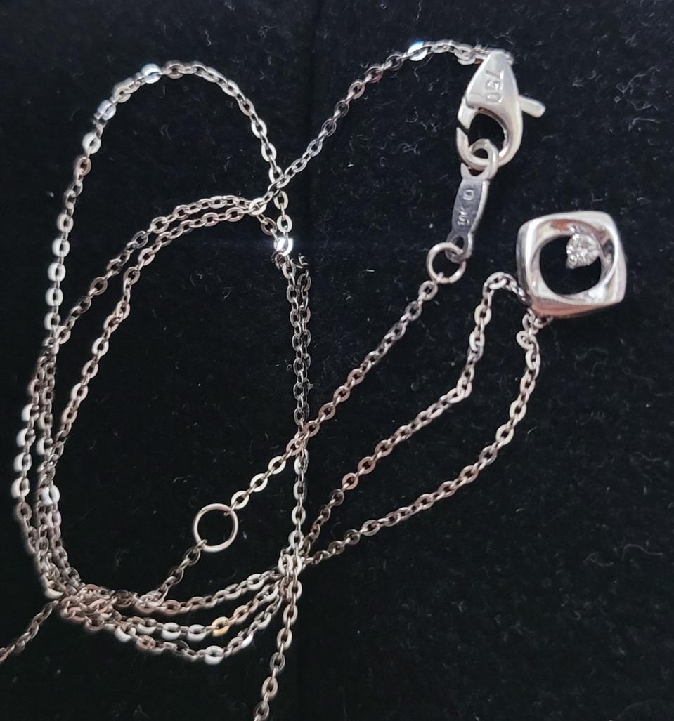 18k 다이아 팬더트 목걸이