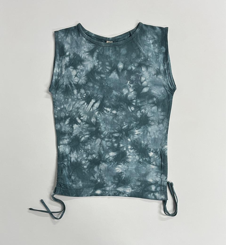 타이다이 용 프린팅 슬리브리스