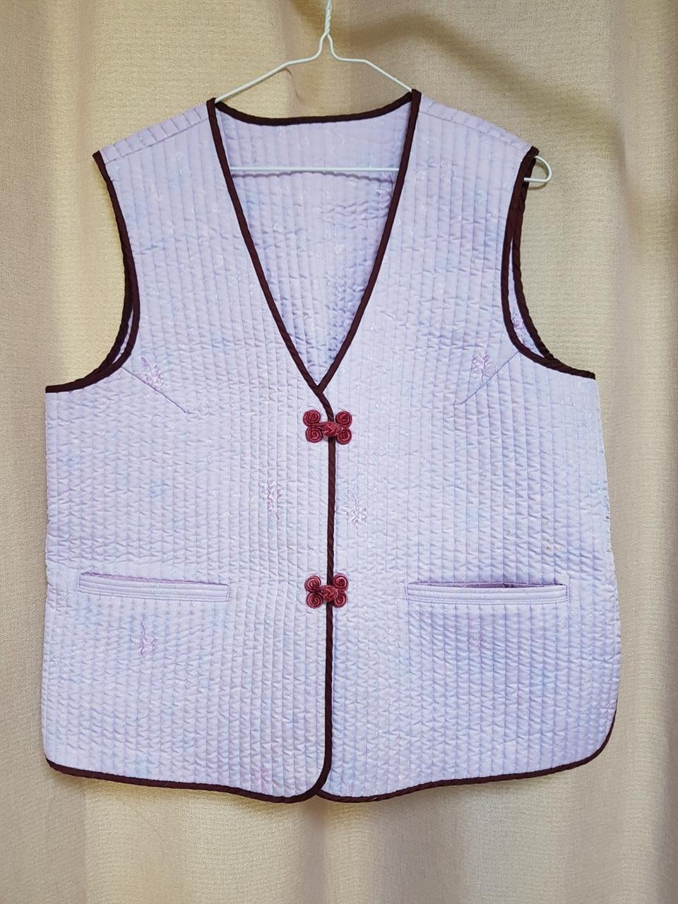 (새상품)고급 누빔 조끼
