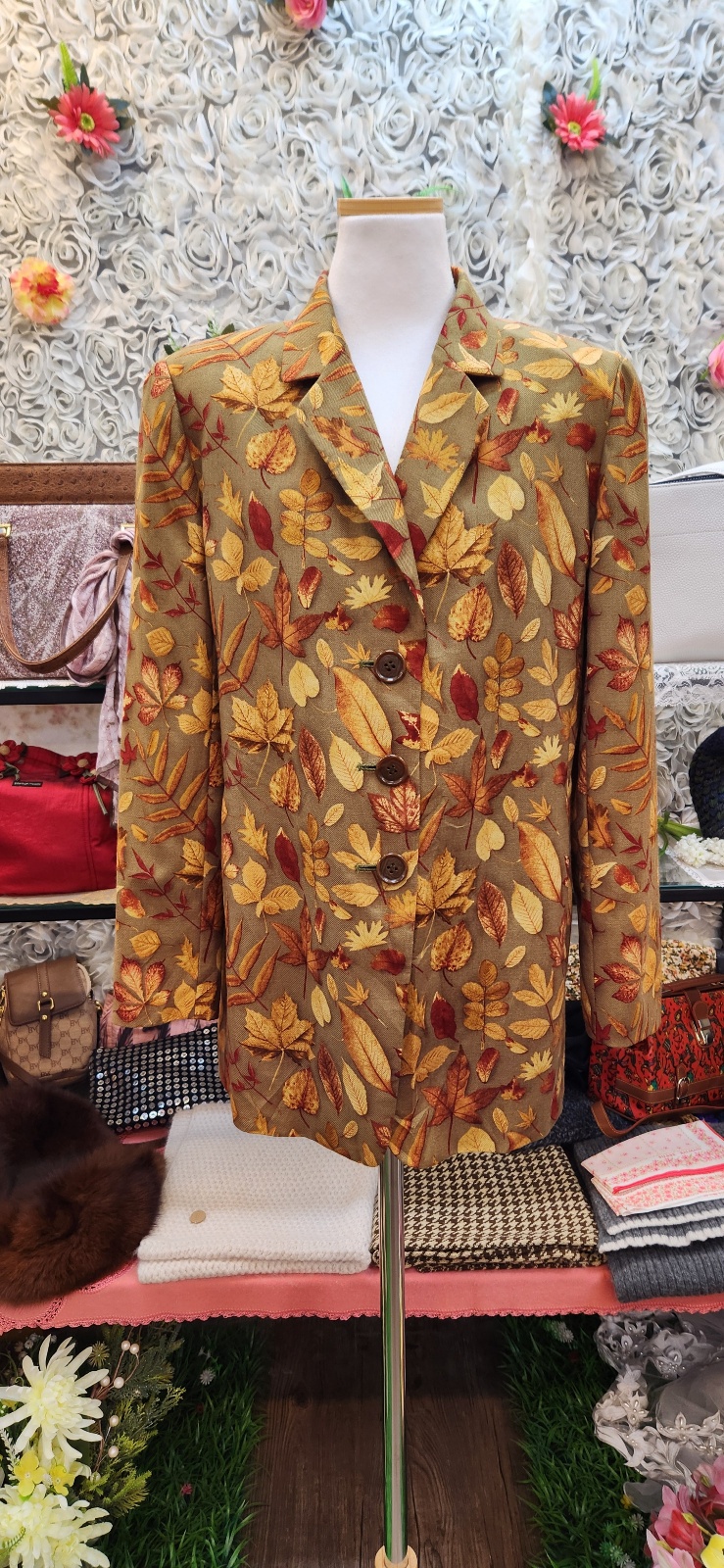 YUKIKO HANAI 모 + 실크 혼방 자켓 (55 66)