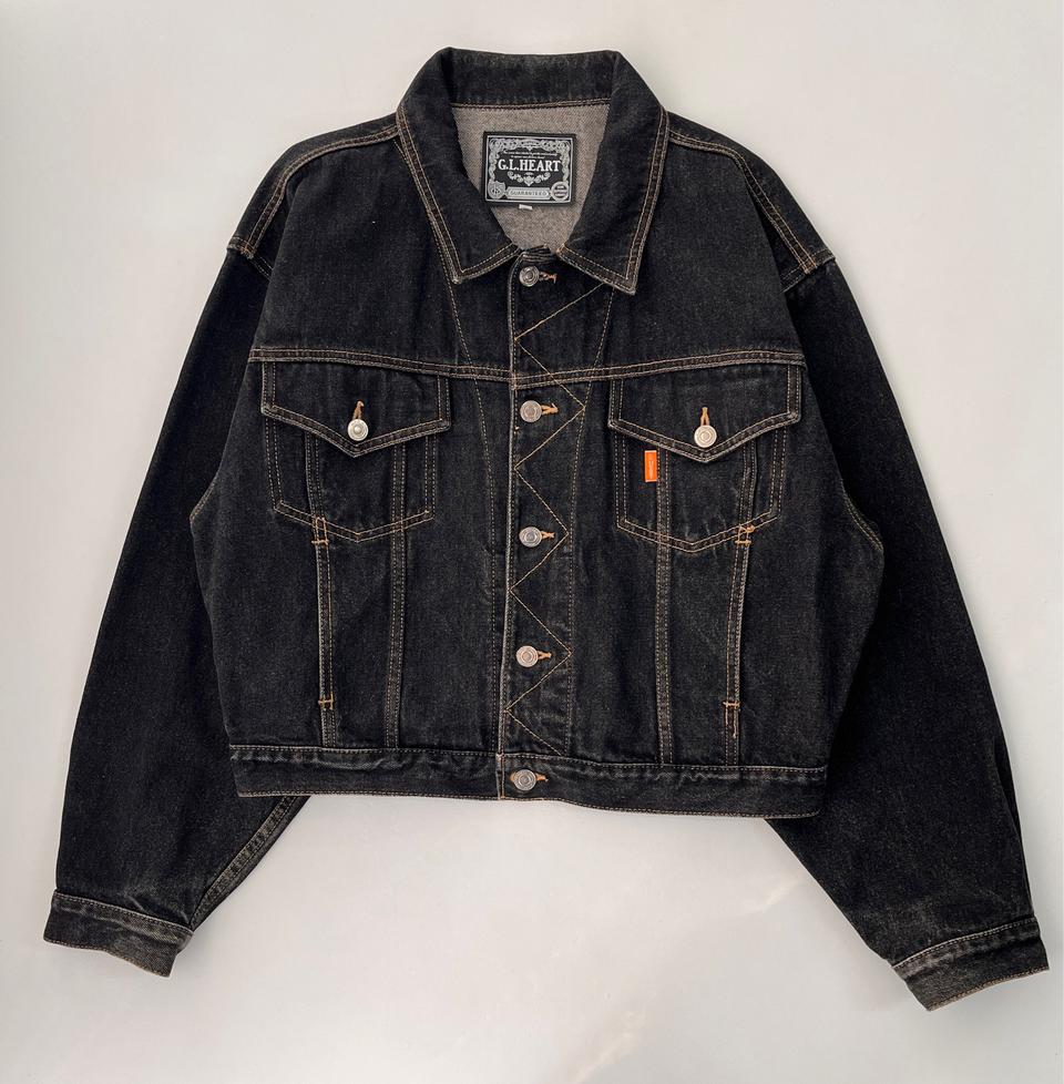 G.L.heart 흑청 데님 자켓