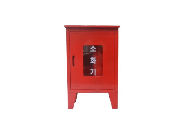 2구소화기박스 지붕 다리타입 소화기보관함 소화기거치대