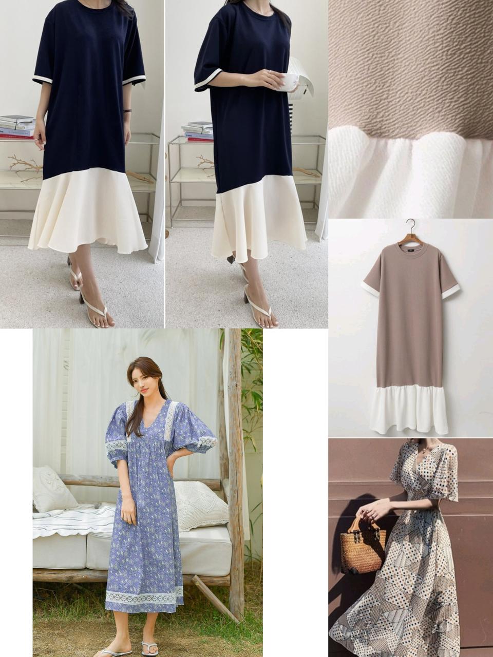 오늘발송)개 당 만원도 안되는 마실룩 등원룩 데일리룩 롱 원피스 4개