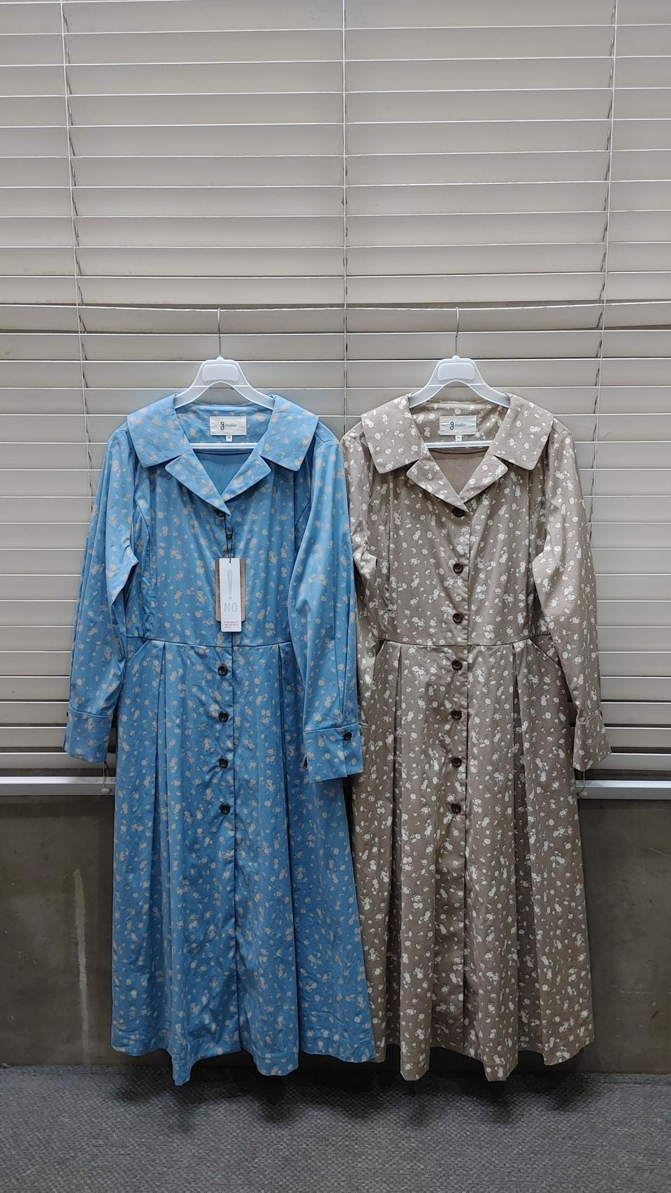 g스튜디오  플라워롱원피스(새) 베이지  구66 구55