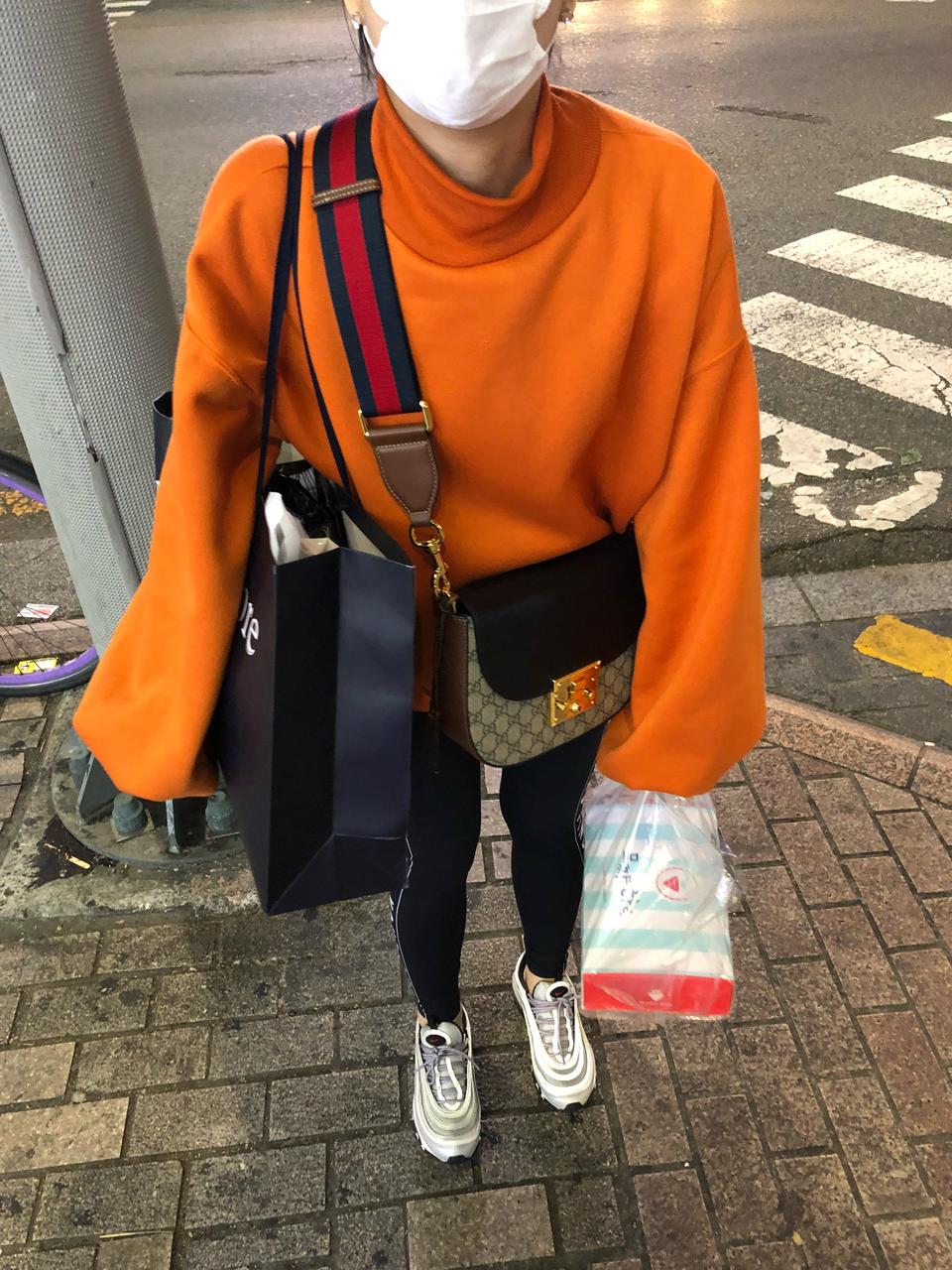 구찌 가방 패드락 패들락 GG 슈프림 라운드 숄더백 크로스백 M 미디움