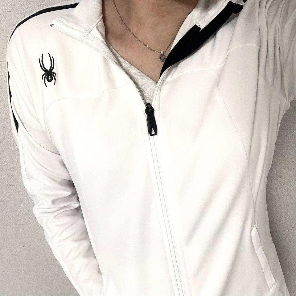 M/스파이더 여성 화이트 져지 집업/브랜드/옷/저지/아우터