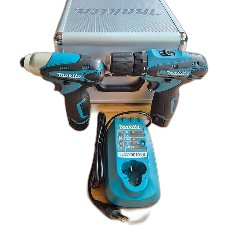 정품10.8V마끼다콤보세트 (임팩,드릴 2종)