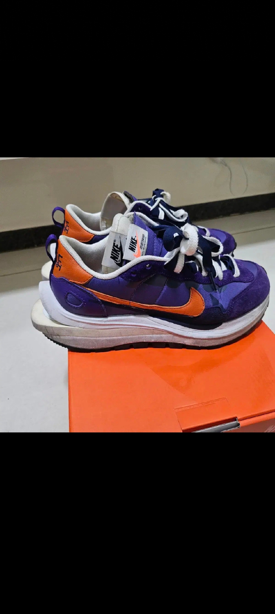 나이키 사카이 베이퍼와플 다크아이리스 us6.240