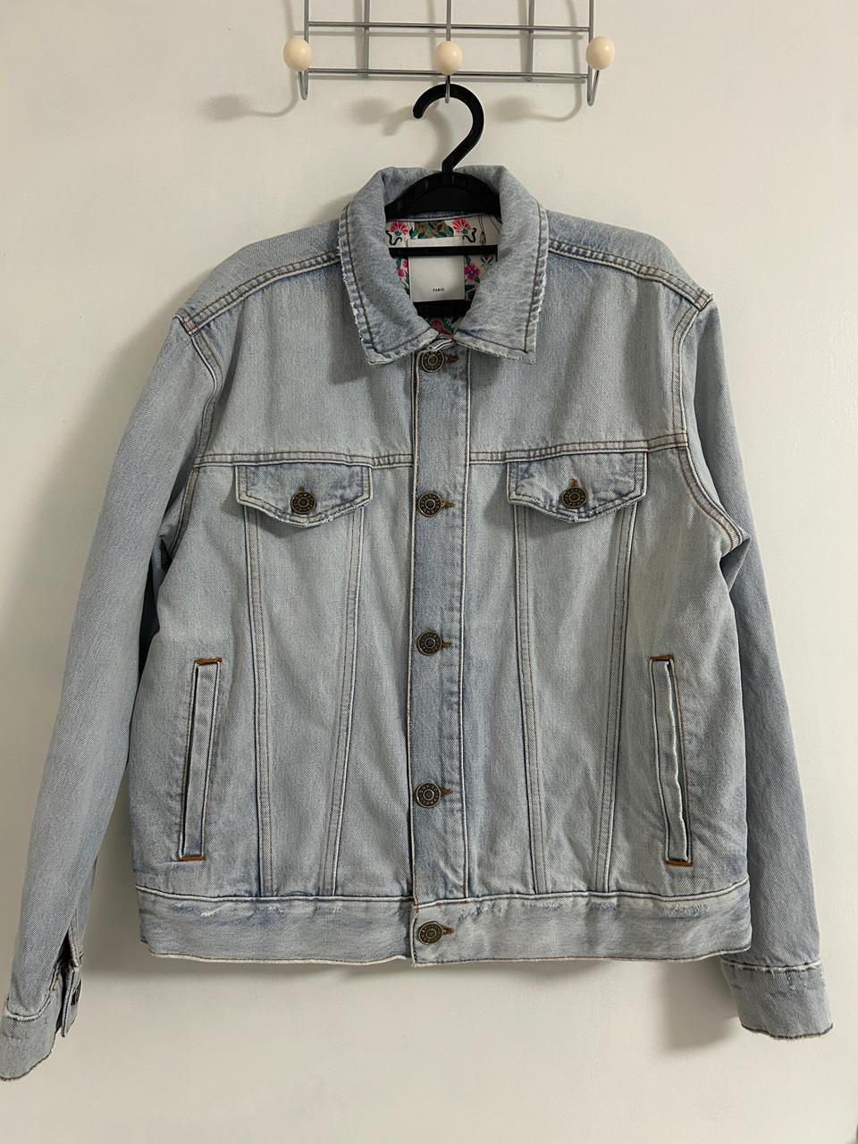 산드로 오버핏 데님자켓 청자켓