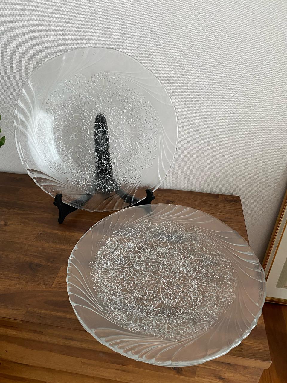 Transparent Glass Serving Platter(14.5“)