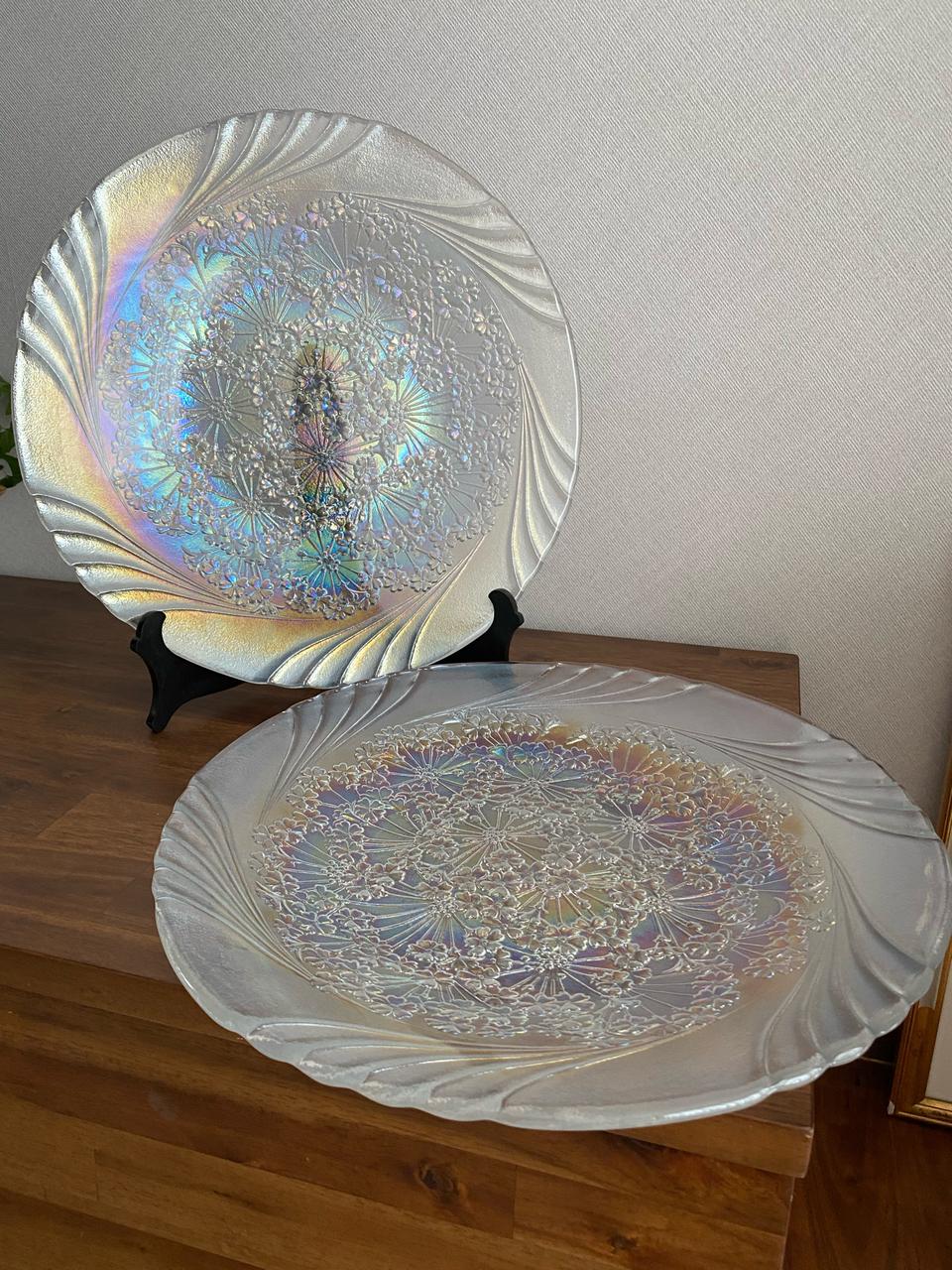 Translucent Glass Serving Platter(14.5“)