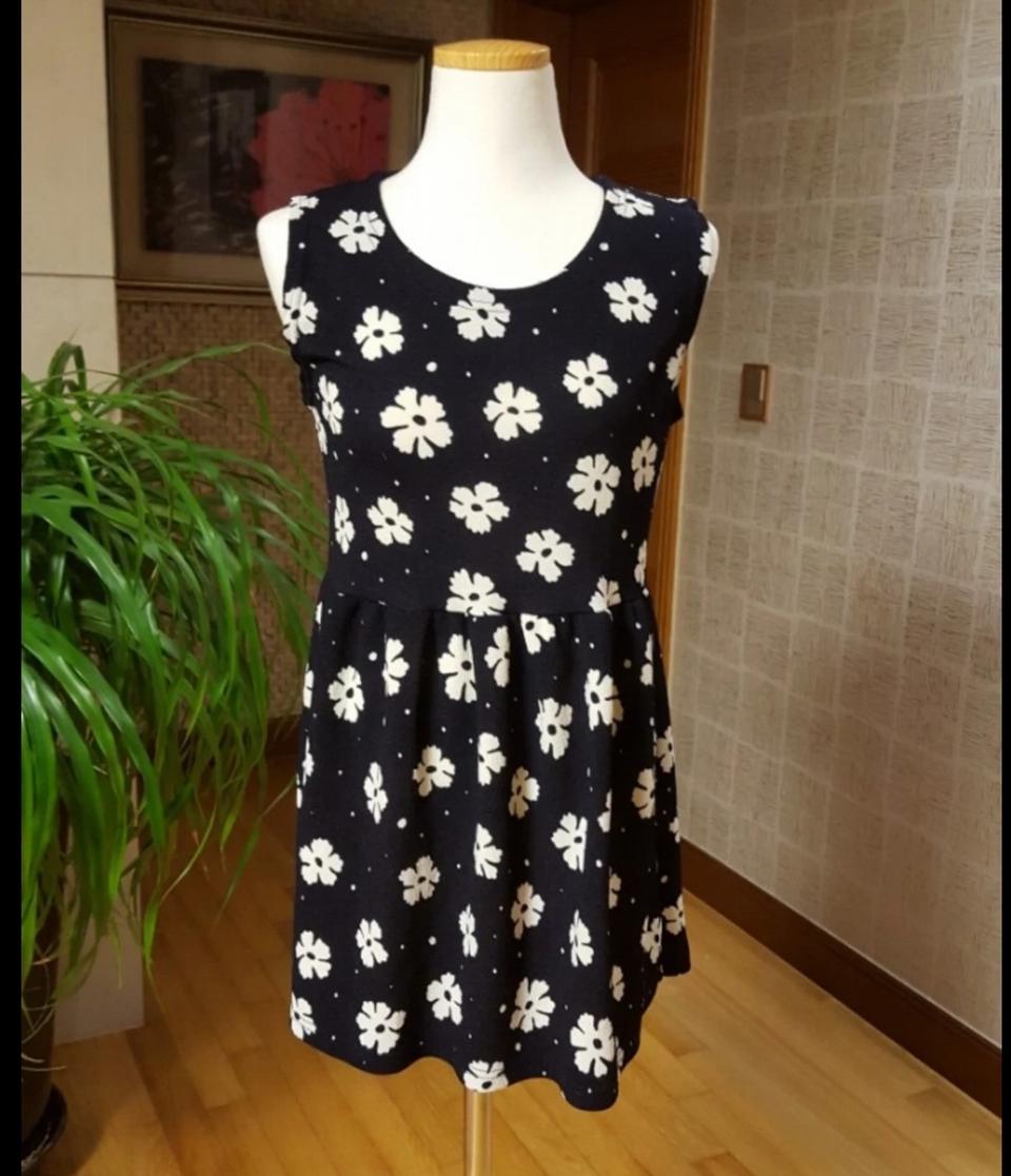 할인❤꽃무늬 미니원피스