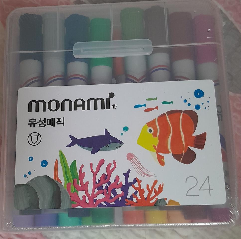 (새제품 )모나미 유성매직 24색