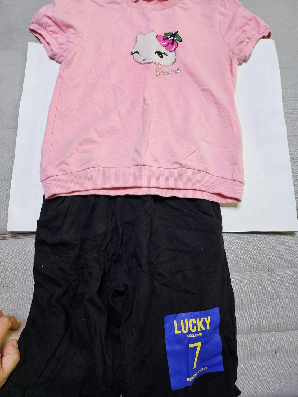 어린이 고양티 상하세트