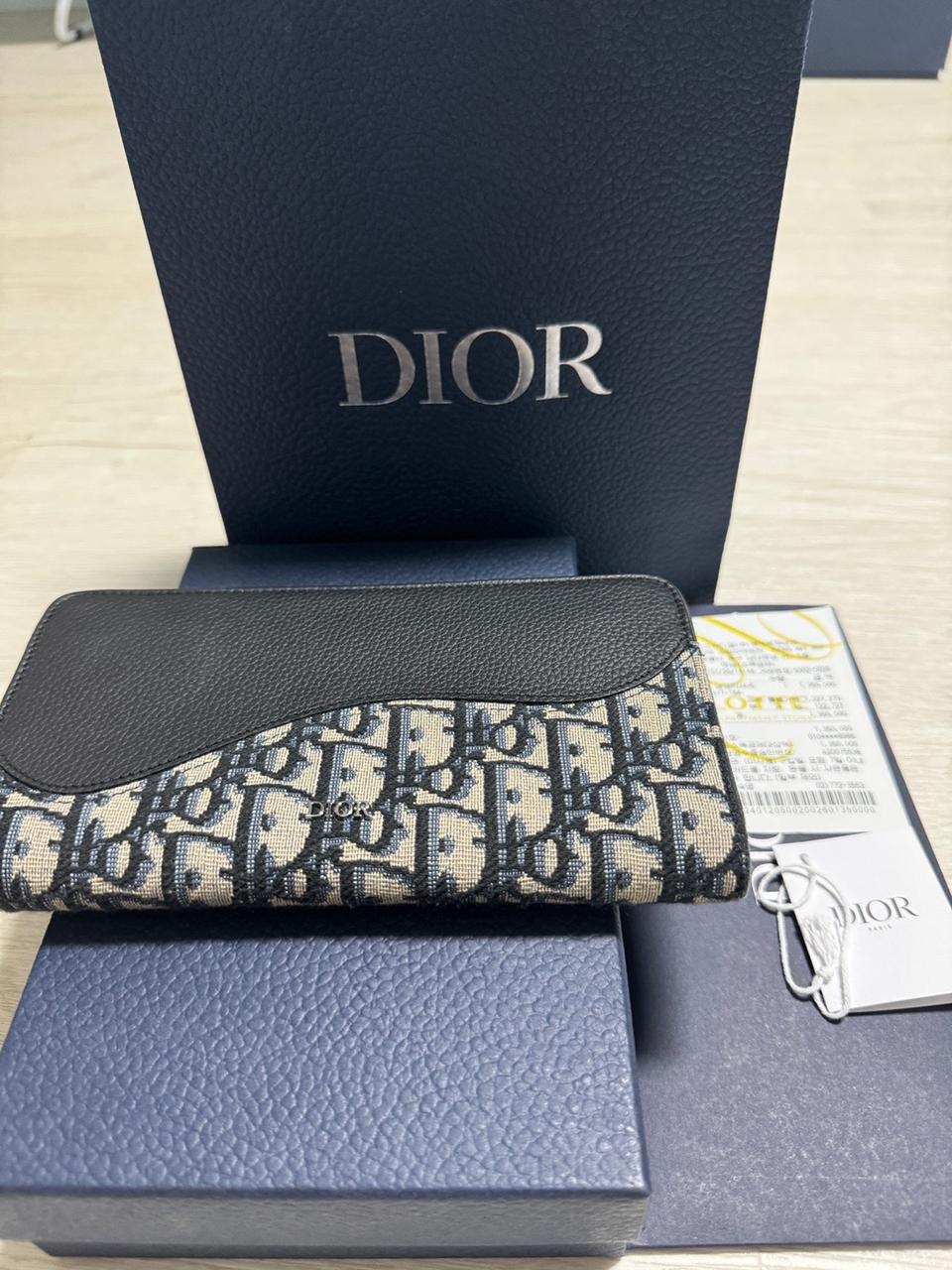 (새상품) 디올  오블리크 장지갑