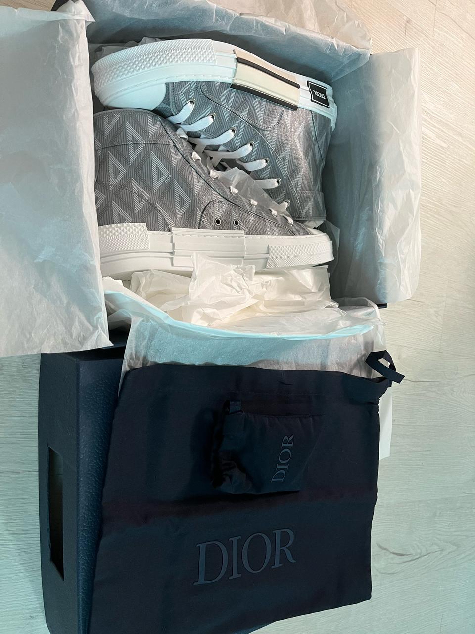 (새상품) 급처 디올B23 다이아 캔버스 스니커즈