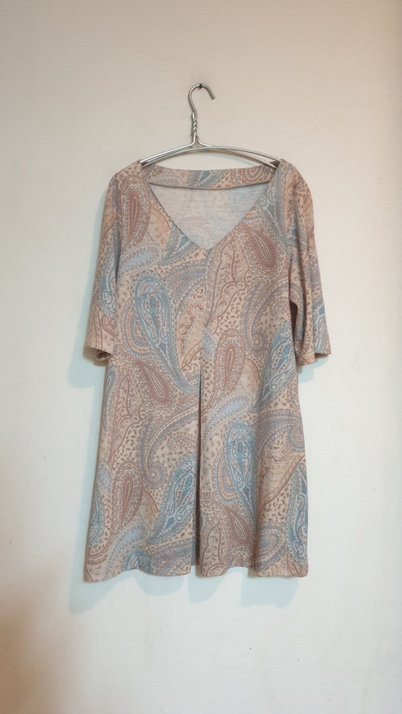 고급 에뜨로 랄프로렌 무늬 섹시 세련 반팔 원피스 오버핏 드레스 홀복