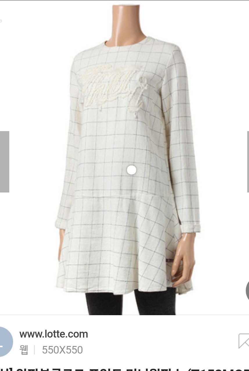 미착용 S 수술 면 원피스 써스데이아일랜드 t158mop248w