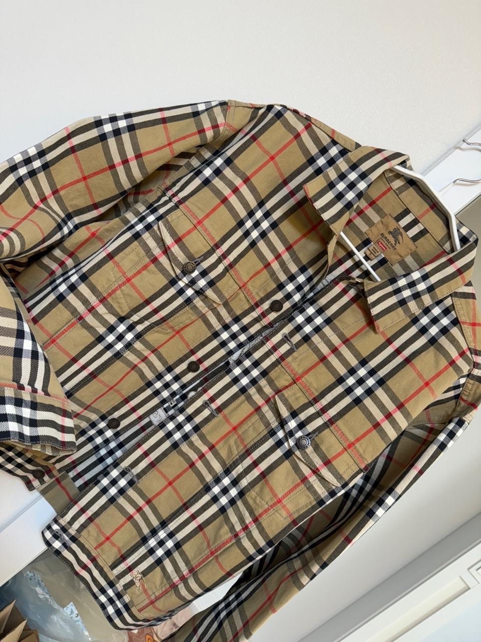 버버리x슈프림 데님 트러커 자켓