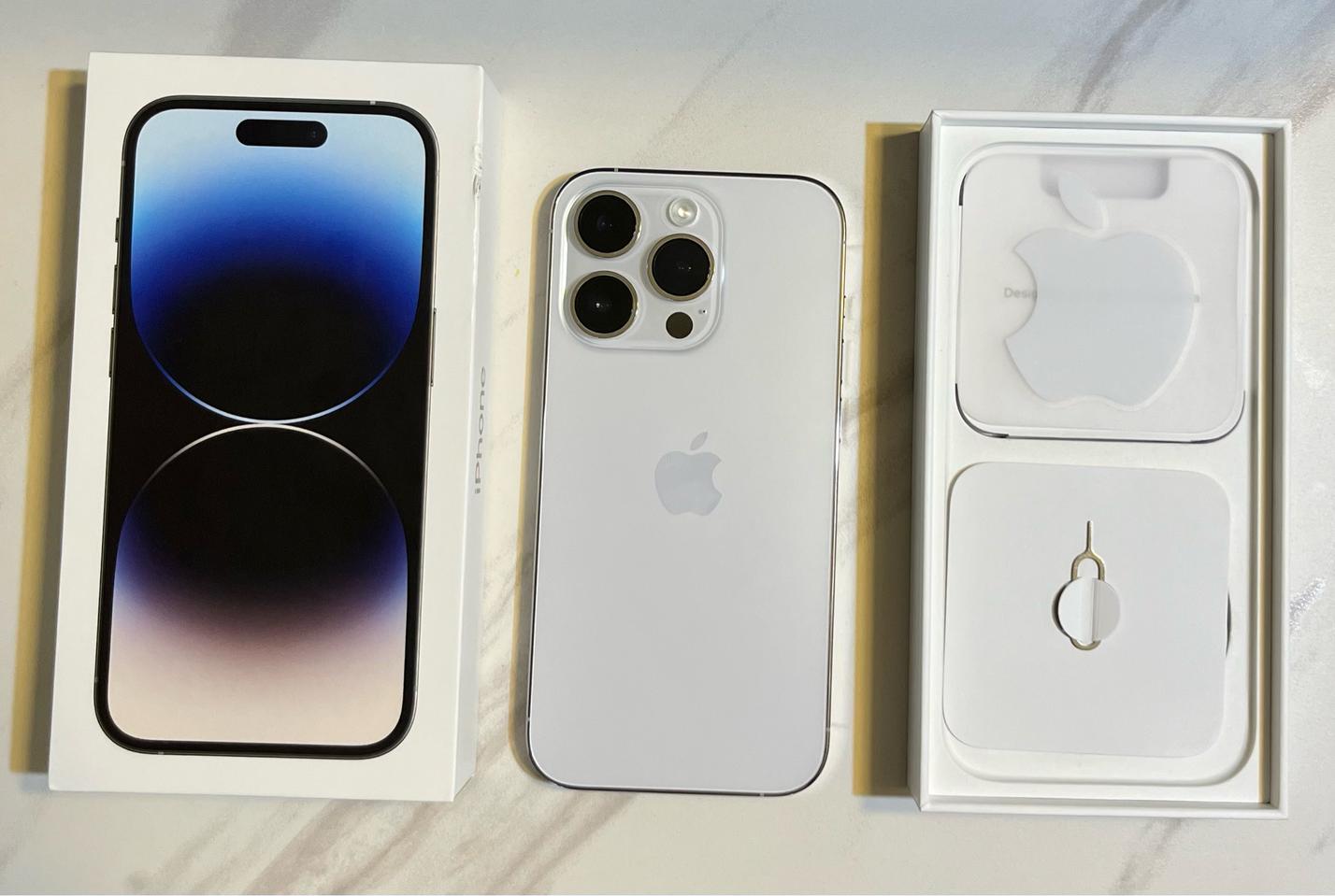 아이폰14프로 256 실버 자급제 풀박스, 배터리 100%