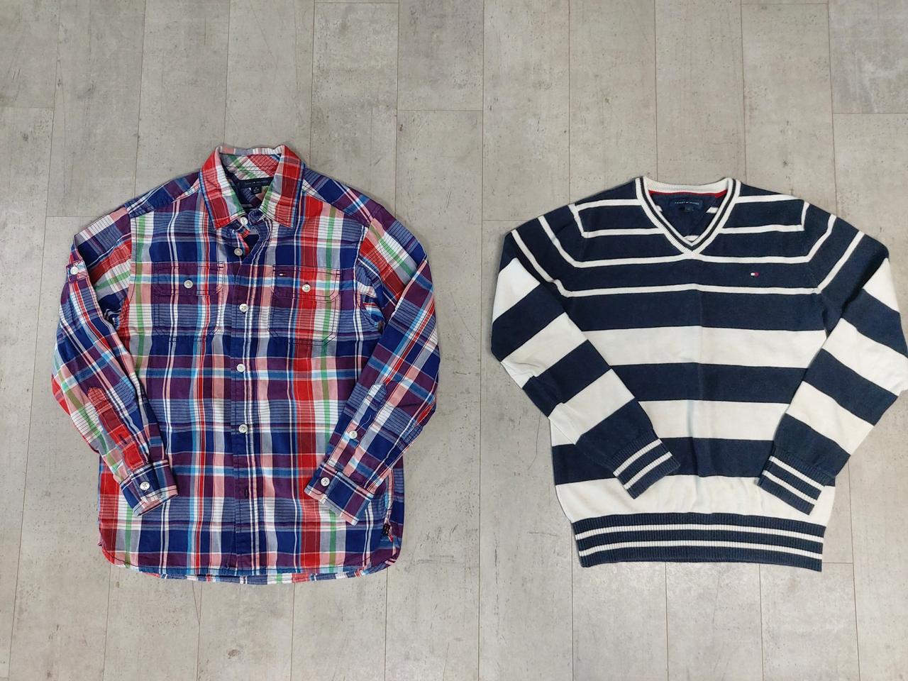 아동 타미 8-10 남방&니트