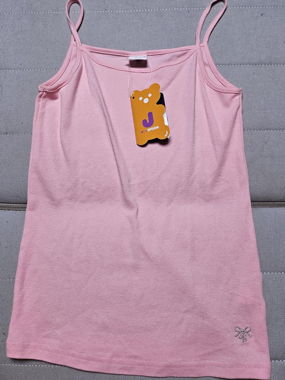 어린이 이쁜 핑크 끈나시(새상품)