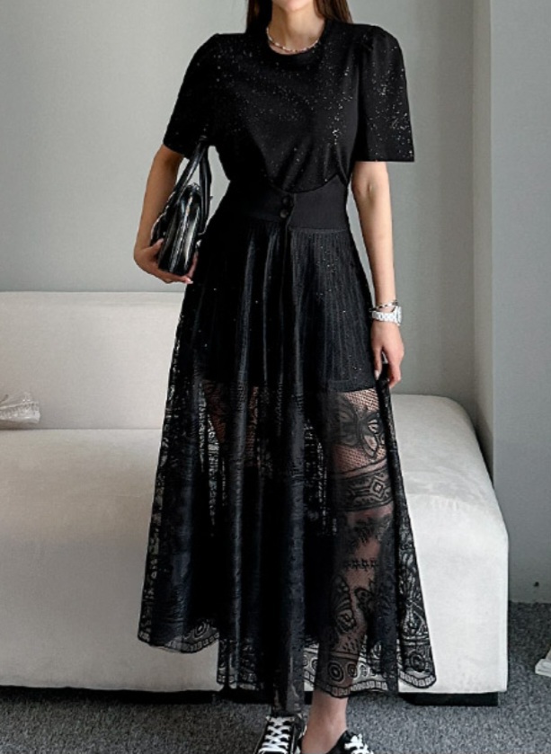 망사스커트 셋트