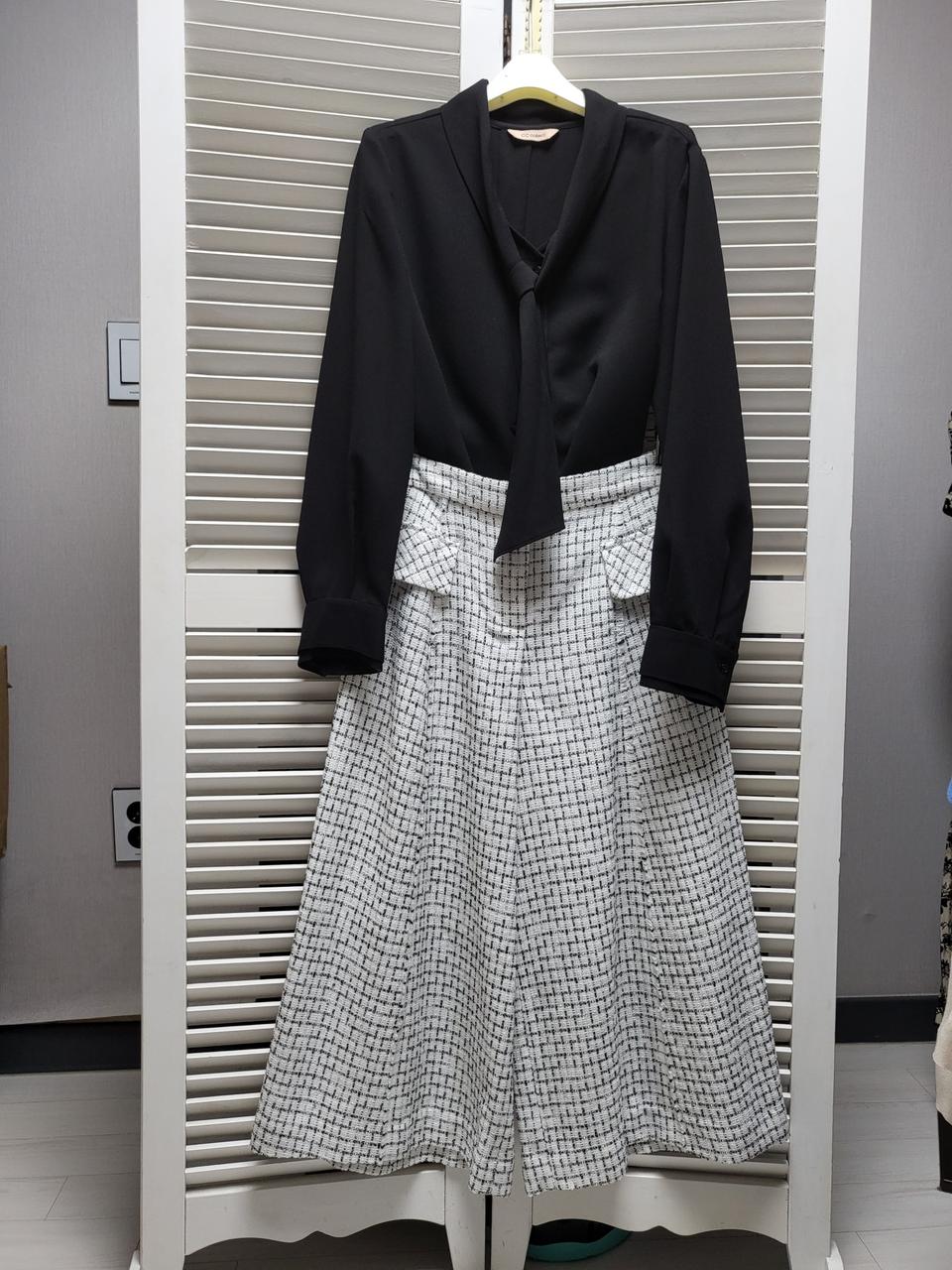 LBL 트위드 와이드바지 택채새상품