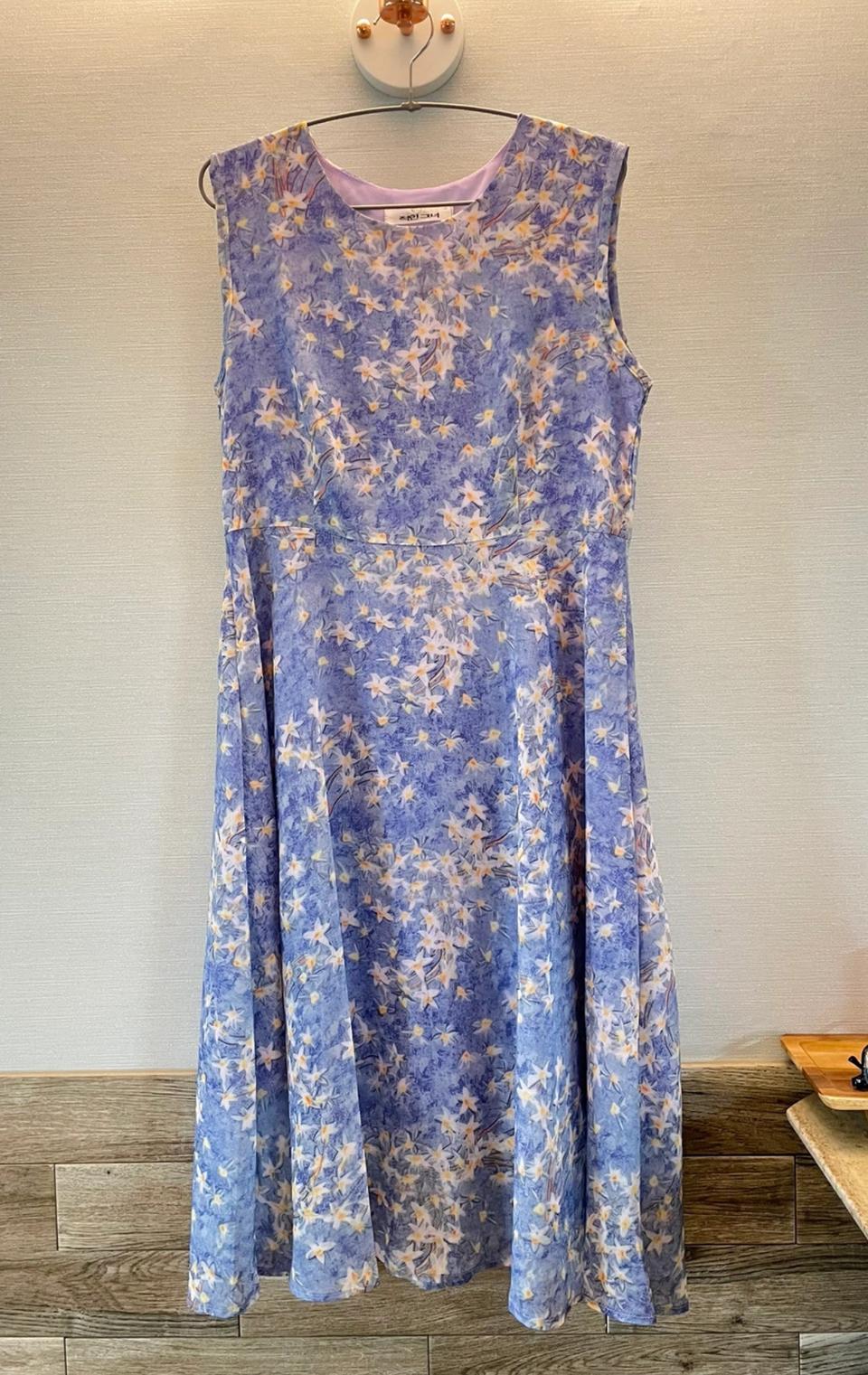 라벤더쉬폰 원피스