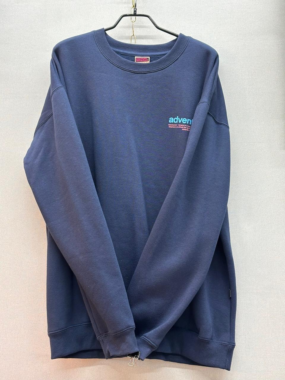 플루크 남색 맨투맨