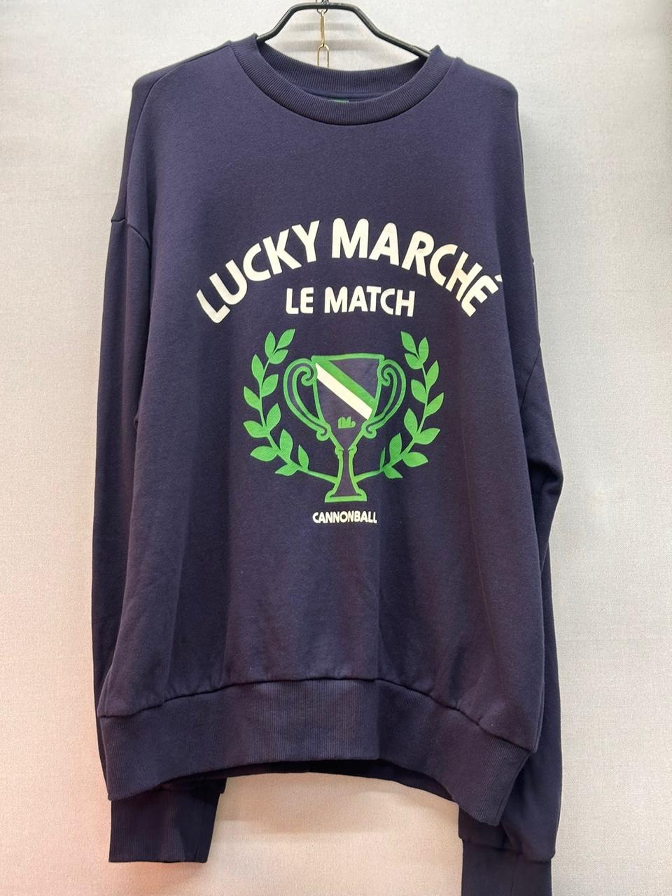 럭키마르쉐 남색 맨투맨