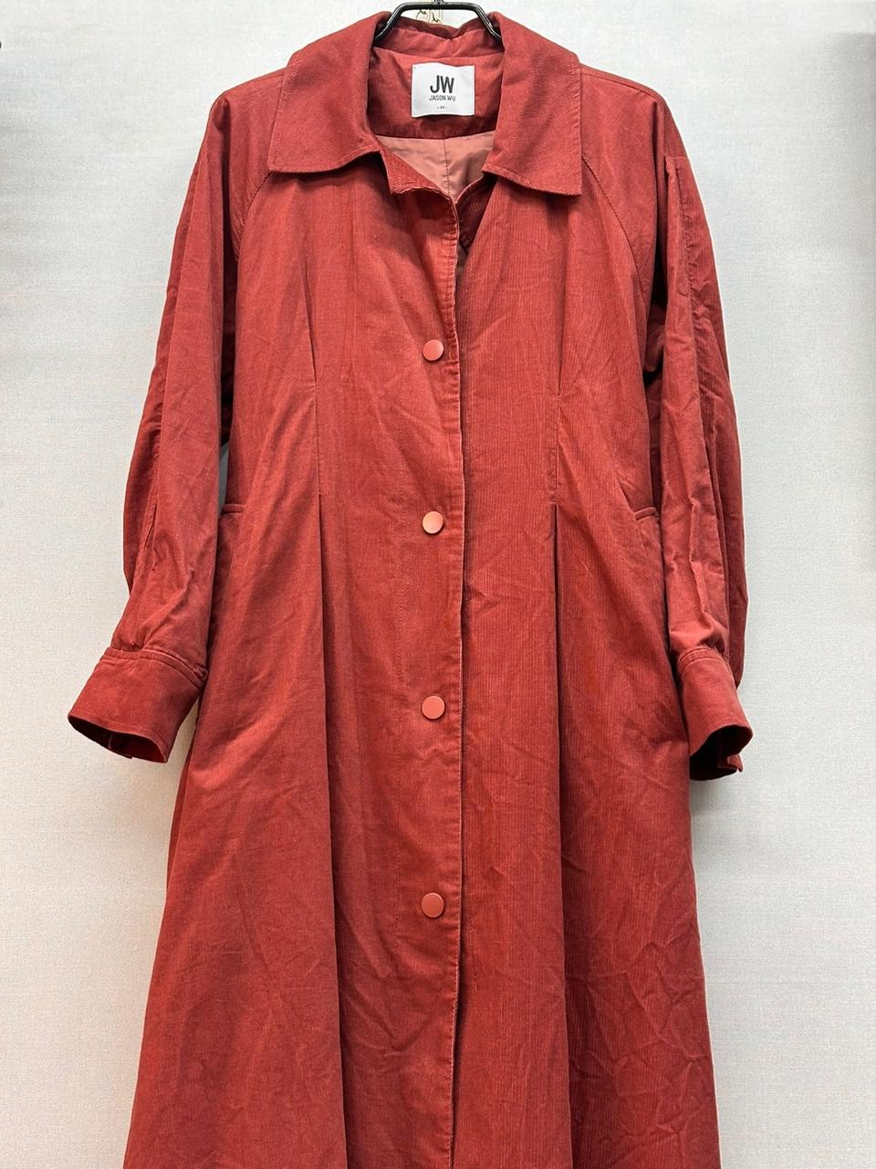 코듀로이 버건디 원피스